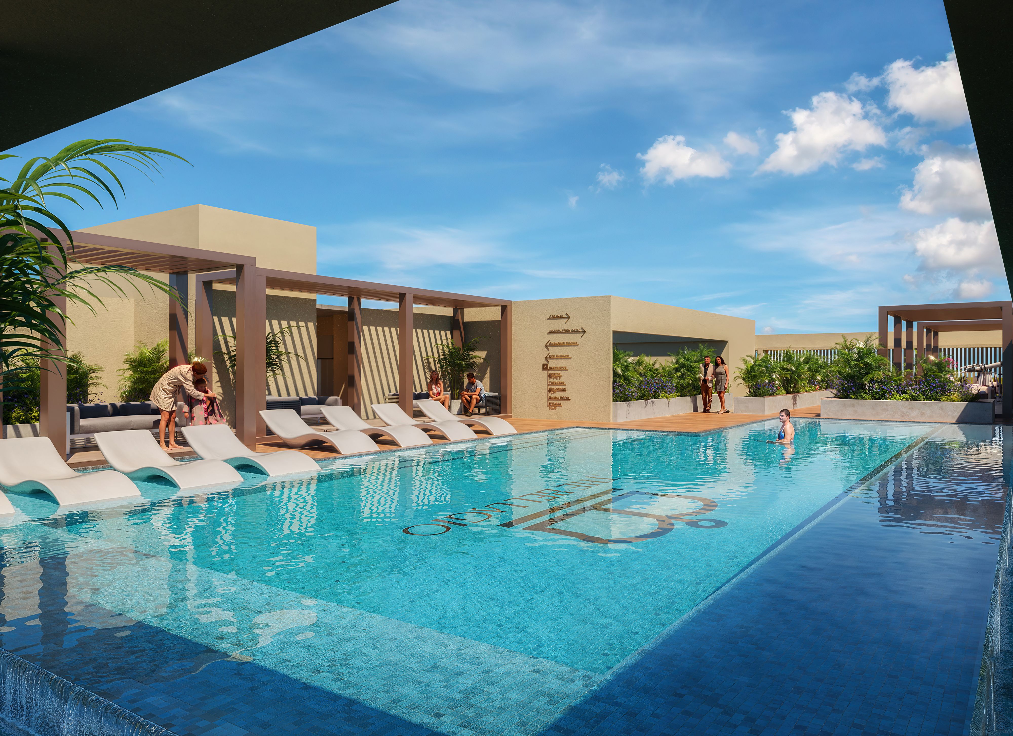Rooftop infinity pool