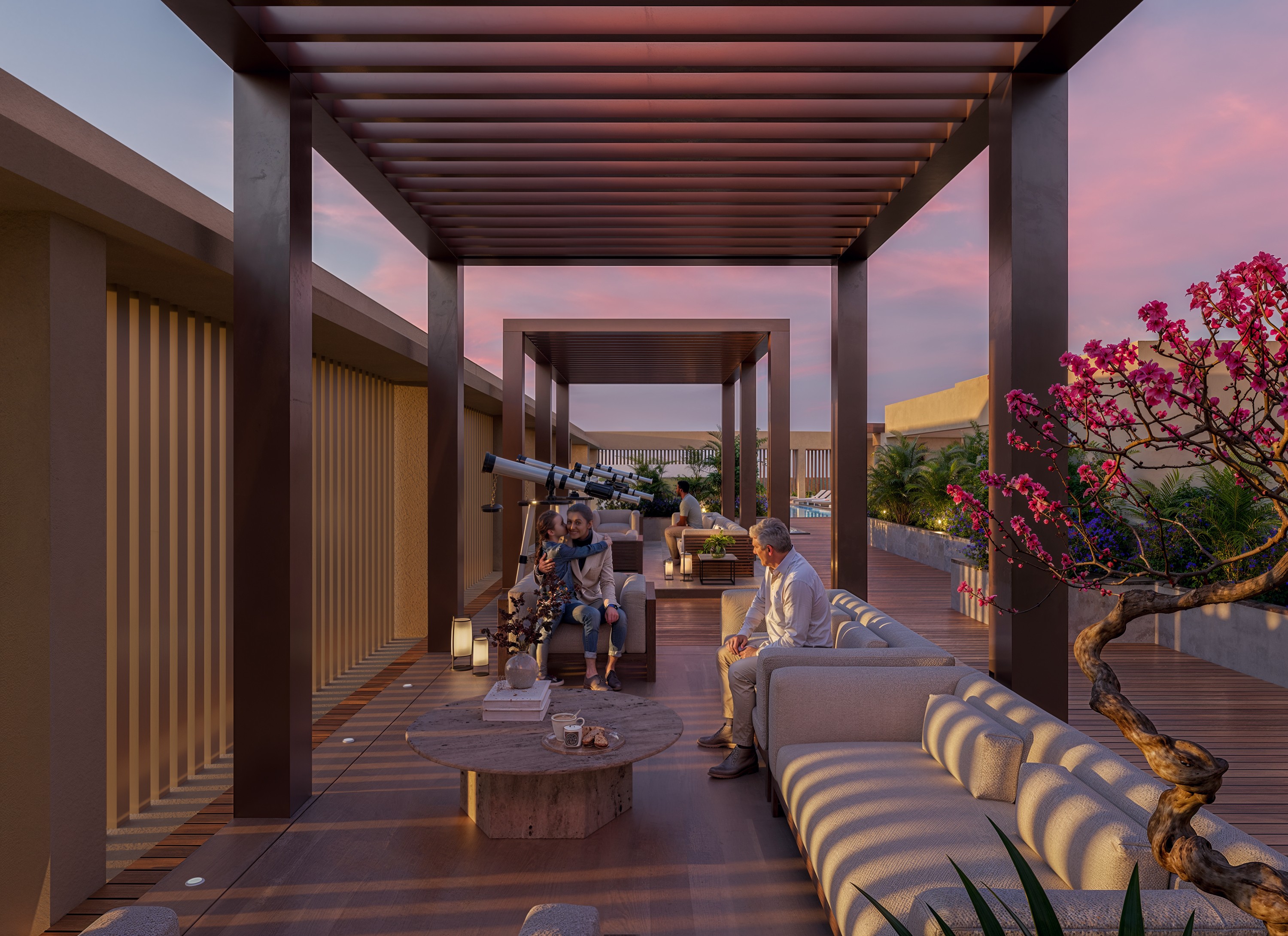 Poolside cabanas